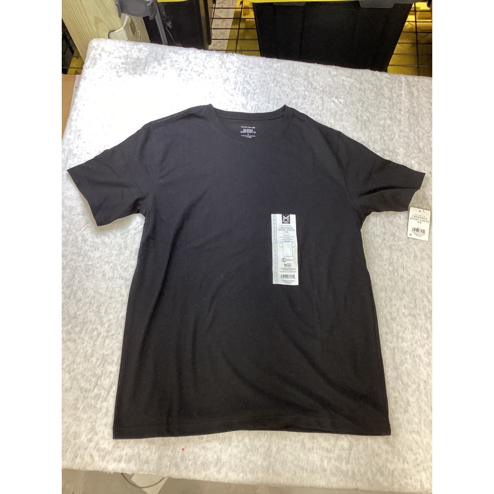 Member's Mark Mens Essential Crewneck Short‎ Sleeve Tee Black Small MM22170